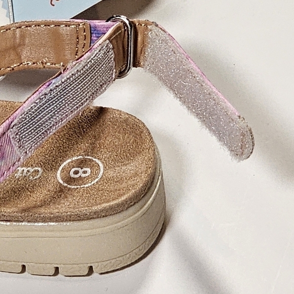 Toddler Girls Cat & Jack Tie-Dye Fabric Sandals Size 8 - Picture 9 of 10